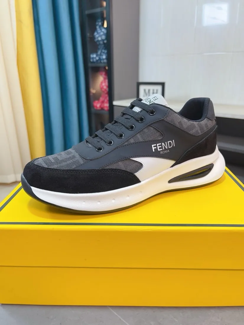 Men's men's shoes💰440🌹🌹[FENDI] Best-selling official website world premiere🔝Men's high-end brand of high-end shoes official website latest series: uppers are made of imported cowhide with specially designed fabrics➕mesh breathable lining. Make walking more convenient and comfortable! Compared with the official quality, Midea’s 1:1 replica. Create a fashionable personality to set off your uniqueness! A must-have for trendy men! Classic style. Men's sizes: 38-44.